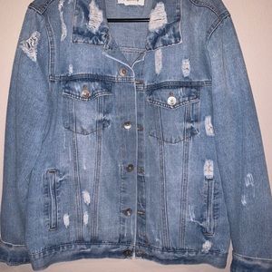 Ci Soni Distressed Jean Jacket